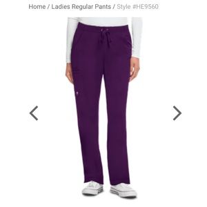 ❤️ Healing Hands Eggplant Purple Scrubs Pants